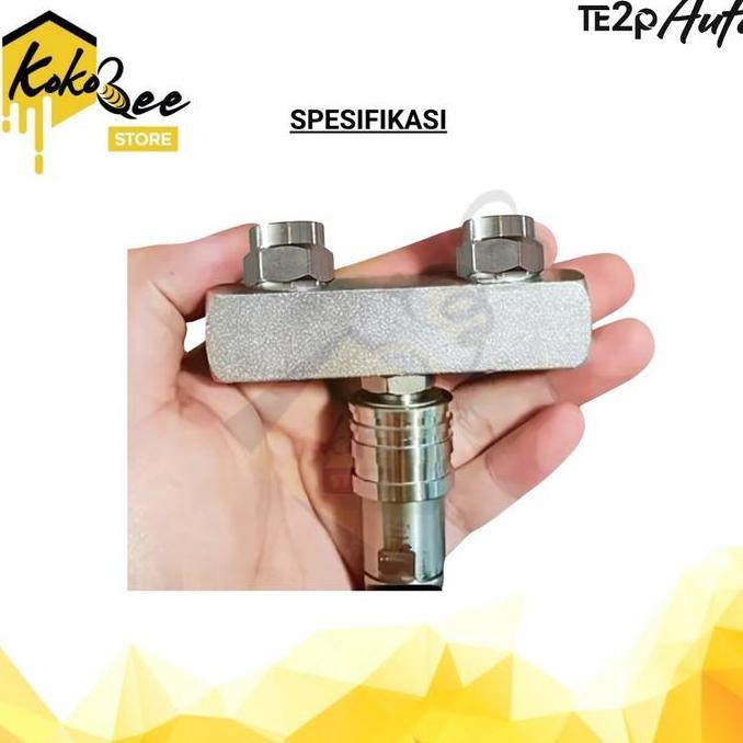 Promo Te2P Auto Nozzle Tip 2In1 40 Ujung Semprotan Gun Penyemprot Nosel 2 Mata Quick Release Adaptor