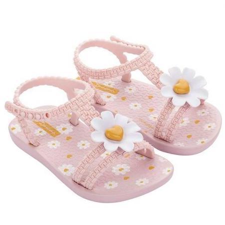 Sepatu Sandal Anak Perempuan Ipanema Detalhes Baby Pink White