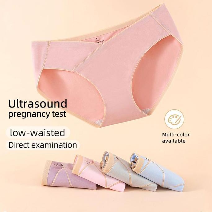 ANGEL MOMMY IBU Celana Dalam Jumbo Katun Maternity LOW Waist Panty CD Wanita Hamil  Merah Perempuan 