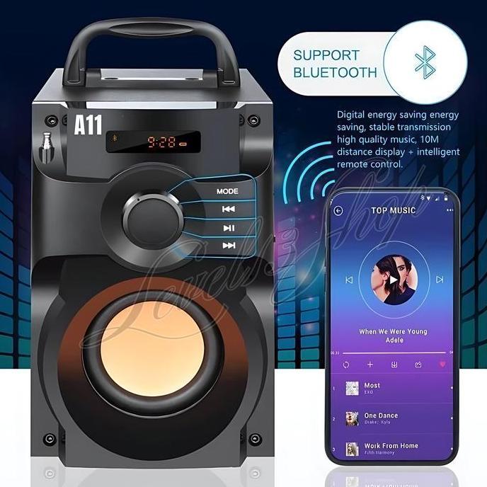 Sale Speaker Bluetooth Super Bass Fleco A11 | Speaker Full Bass Untuk Tv, Laptop, Komputer, Hp - Spe