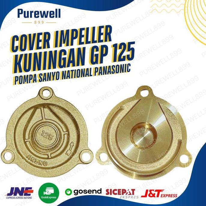 COVER IMPELLER KUNINGAN GP 125 - TUTUP KIPAS IMPELLER POMPA AIR GP NATIONAL - SPAREPART POMPA AIR RE