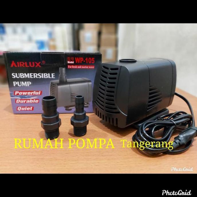 POMPA AIR AQUARIUM KOLAM IKAN AIRLUX WP 105 ASLI