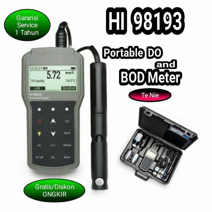 Hanna Instruments Hi-98193 Professional Waterproof Do And Bod Meter Original Dan Terpercaya