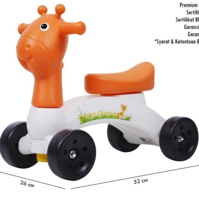 Promo Giraffe Ride On Mainan Sepeda Dorong Anak Bayi Sepeda Roda Tiga