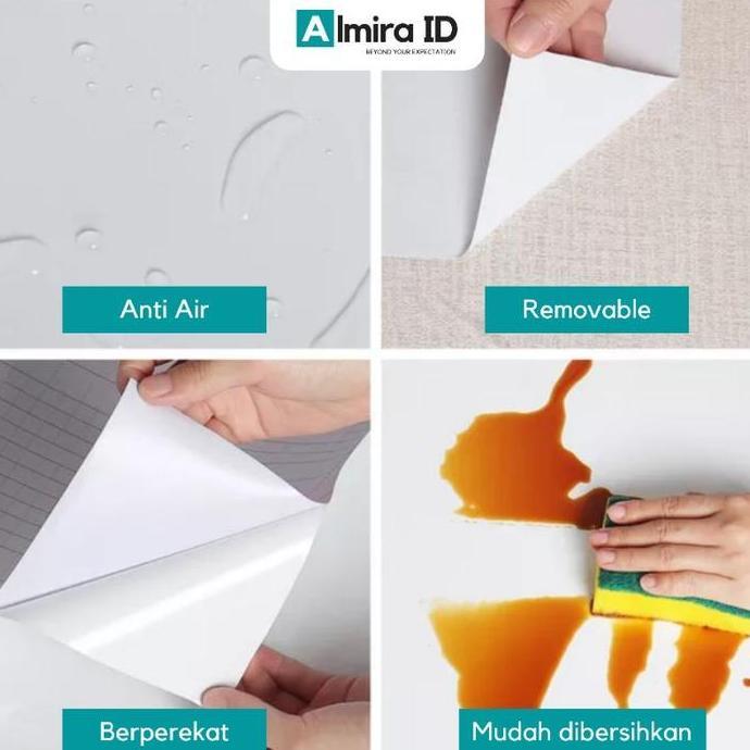 Wallpaper Stiker Lemari Pintu Doff (Tidak Glossy) Kusen Meja Kursi Kerajinan Pelapis Furniture Tanga