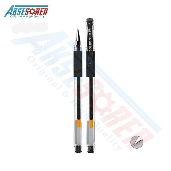 Carta- Pulpen Gel 1 Pack Joyko Jk-100 / Bolpoin / Pena Rna Hitam Biru Merah