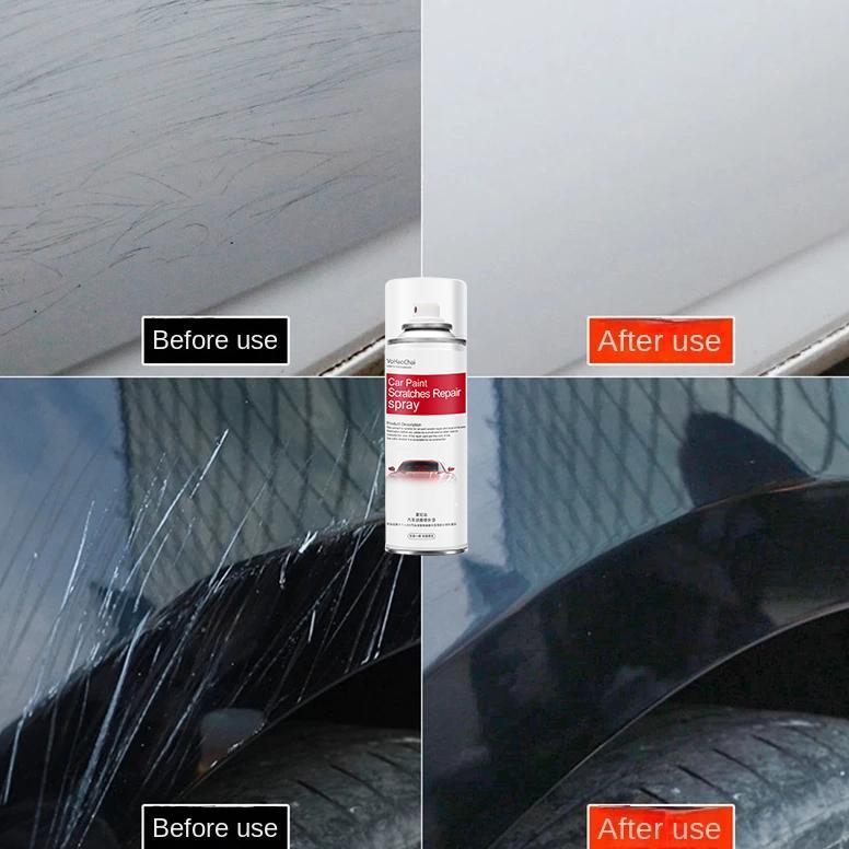 Cat Semprot Body Motor Mobil Putih/Hitam Anti Gores Semprot Compound Kompon Penghilang Baret Mobil K