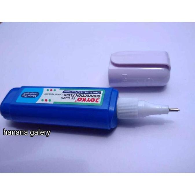 Carta- (6 Pcs) Joyko Correction Fluid Pen Cf-S225 / Tipe X Cair Joyko Tip Ex Cf-S225 Biru  Pena