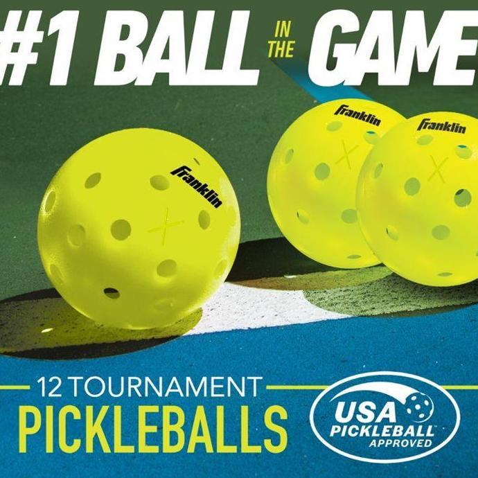kajeymaa Franklin X-40 Yellow Optic Pickleball Ball 3 Pack | Bola Pickleball Franklin Sports X 40 Ku