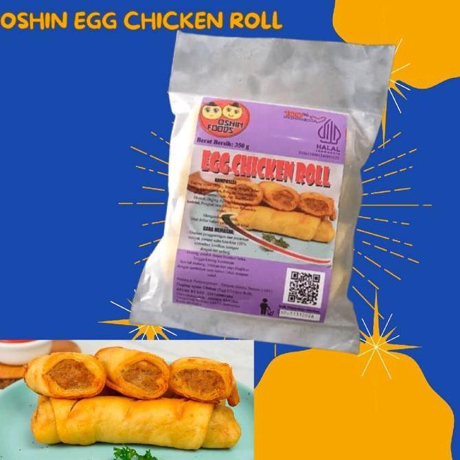 Siapsajikan- Oshin Egg Chicken Roll Isi 4 Lonjor | Bento Halal Frozen Food