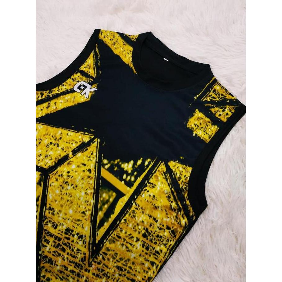 Kirimcepat- Setelan Singlet Olahraga Slt Tr 05 Baju Olahraga Full Printing Jersey Futsal Baju Voli K