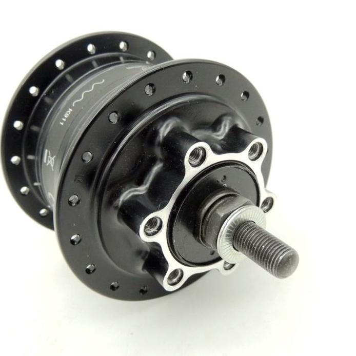 Hub Dinamo Sepeda ShimanoDH3D32 Black 32h 6V3W Disc Brake QR
