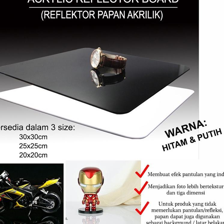 Papan Reflektor Bahan Akrilik Untuk Properti Foto Alas Foto Background Foto Acrylic