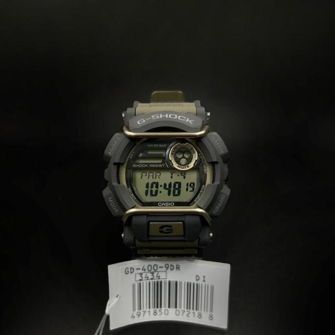 Casio G-Shock Original GD-400-9DR / GD-400-9D Jam Tangan Pria Digital Military Sport