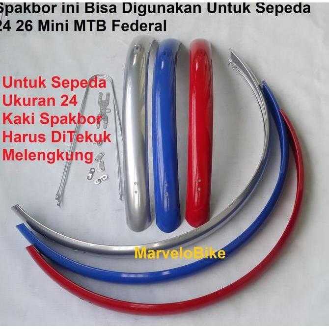 Fender Spakbor Sepeda 24 26 Mini MTB Federal Inter Besi