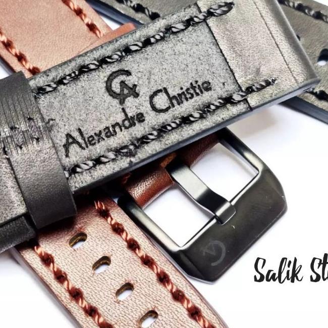 Tali Jam Tangan Kulit Alexandre Christie, Strap Jam Kulit Alexandre Christie
