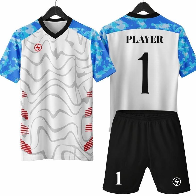Stelan Jersey Kaos Olahraga+Nama Nomor Sablon Pria Wanita Remaja Dewasa Bahan Bagus