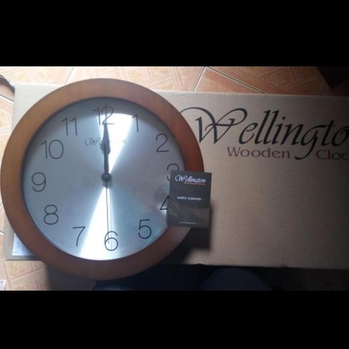 Jam Dinding Wellington Kayu 686360 ORIGINAL Mesin Seiko