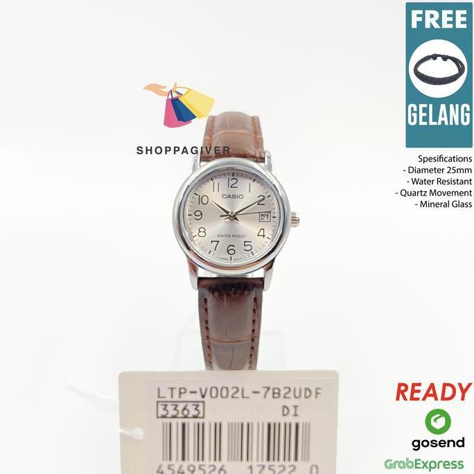 JAM TANGAN COUPLE CASIO MTP-V002L-7B2 / LTP-V002L-7B2 ANALOG ORIGINAL