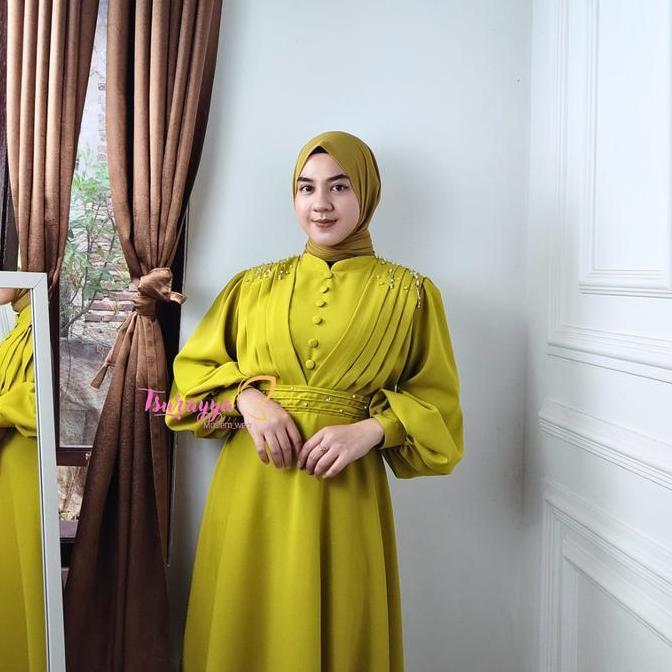 Namira dress - gaun pesta muslimah terbaru - gaun kondangan lamaran - gaun wisuda lamaran lebaran