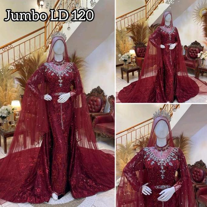 gaun pengantin slim jumbo LD120 Dress