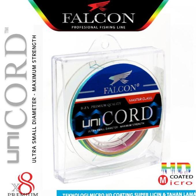 SENAR PE X8 FALCON UNI CORD 300 METER WARNA MULTI LURE FD99