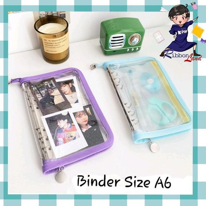 Papier- Binder Resleting Zipper Ukuran A6