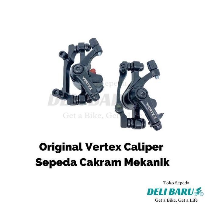 Vertex Kepala rem cakram mekanik 160 depan dan belakang sepeda MTB, lipat