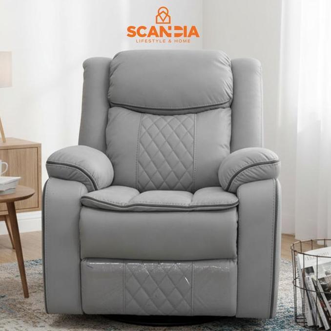 SCANDIA Sofa Recliner 3 + 1 Seater Dahlberg W/ Drop Down Table