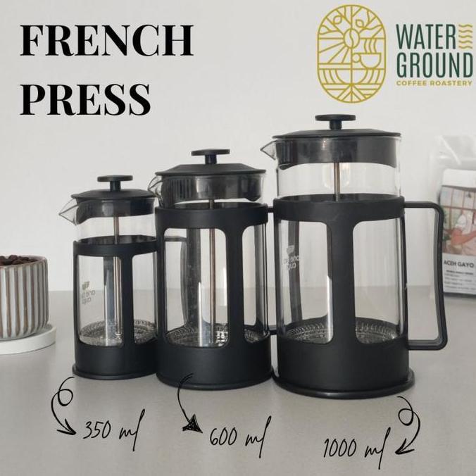 French Press 350ml Coffee Plunger Kapal Api Alat Kopi Seduh Manual