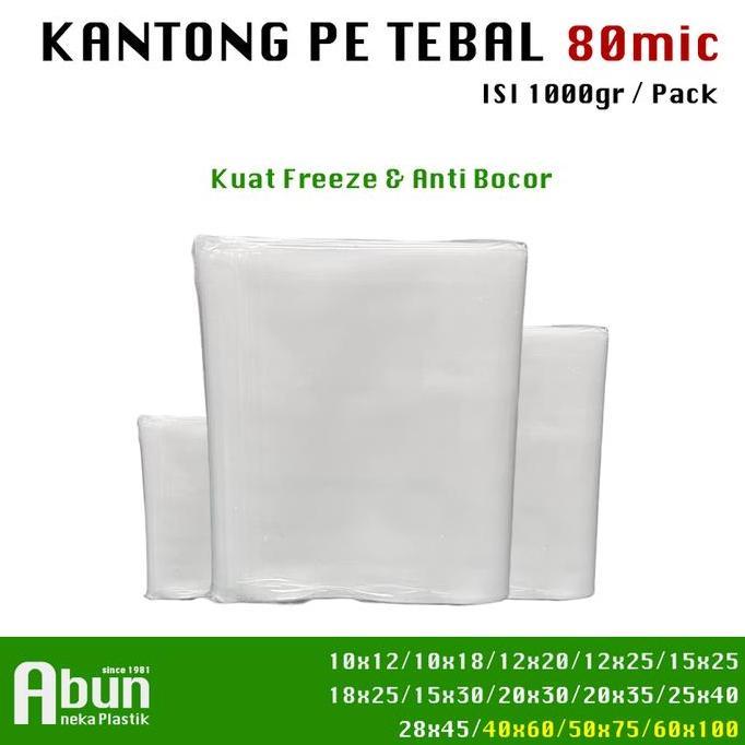 Kantong Plastik PE Tebal 80 Micron