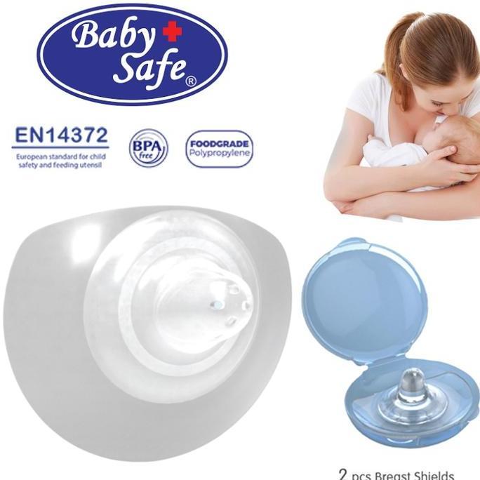 Silicone Nipple Shield / Sambungan Asi / Pelindung Puting Baby Safe 2pcs Bayi