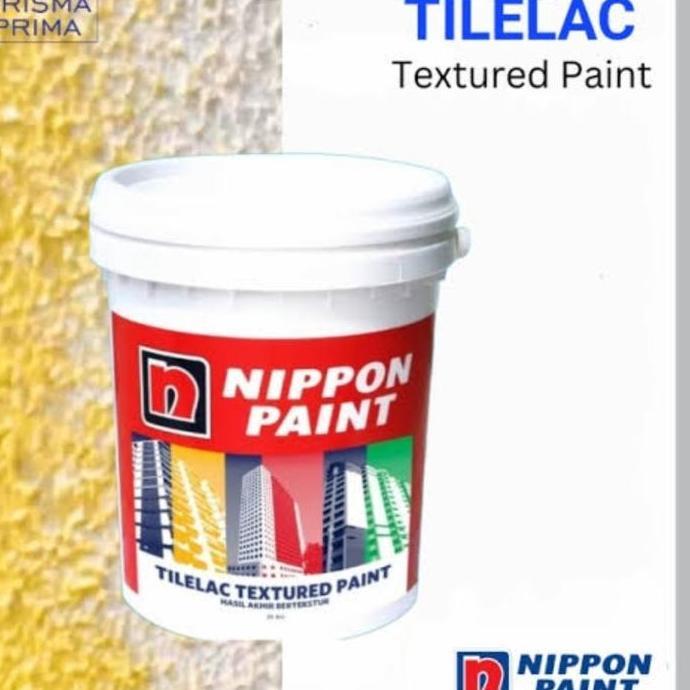 HARGA DISC - Nippon Paint Tilelac Textured Paint 25kg Plamir Tekstur Nippon 25 kg Cat Dinding Ber te
