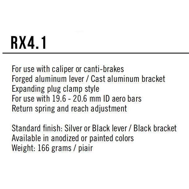 BRAKE LEVER TANDUK TEKTRO RX4.1 HANDLE REM BULLHORN SEPEDA TRIATHLON FIXIE CANSUCC TT STANG CHROME B