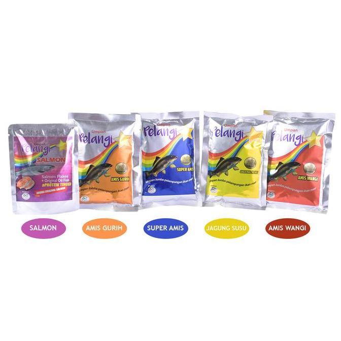 UMPAN MANCING PELANGI AMIS GURIH, AMIS WANGI, JAGUNG SUSU, SALMON, SUPER AMIS | CAP DJEMPOL FD99