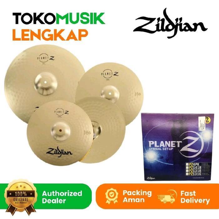 CYMBAL DRUM ZILDJIAN PZ4PK CYMBAL ZILDJIAN SET PLANET Z PZ 4 PK ORIGINAL DAN TERPERCAYA