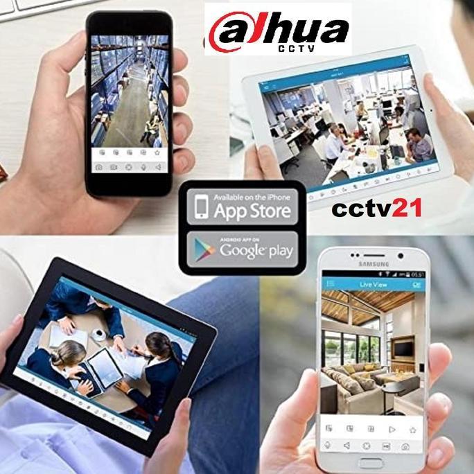 Paket Lengkap 4ch / IP Camera / CCTV / PoE+Audio DAHUA 2MP +NVR+Harddisk+Kabel Garansi Resmi 3th Har