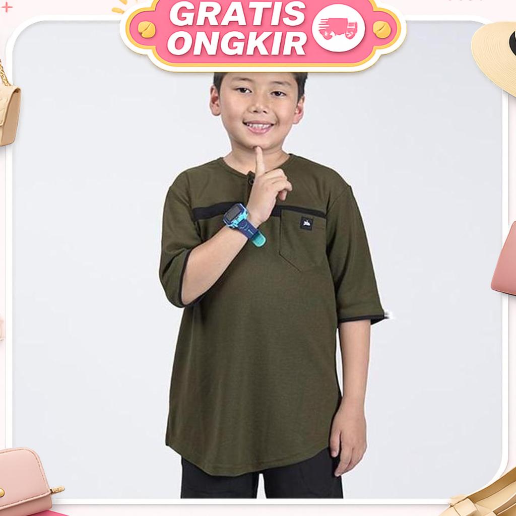 Khoirummah - Kurta Umair Kids / Kurta Kaos Anak Laki Laki / Kurta Anak Premium
