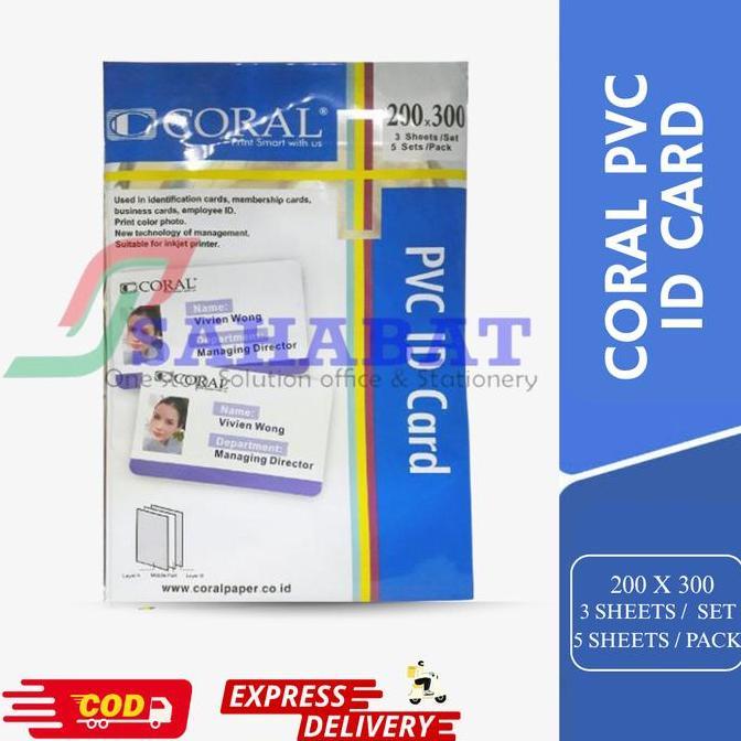 Lager- Coral Pvc Id Card,Kertas Id Card