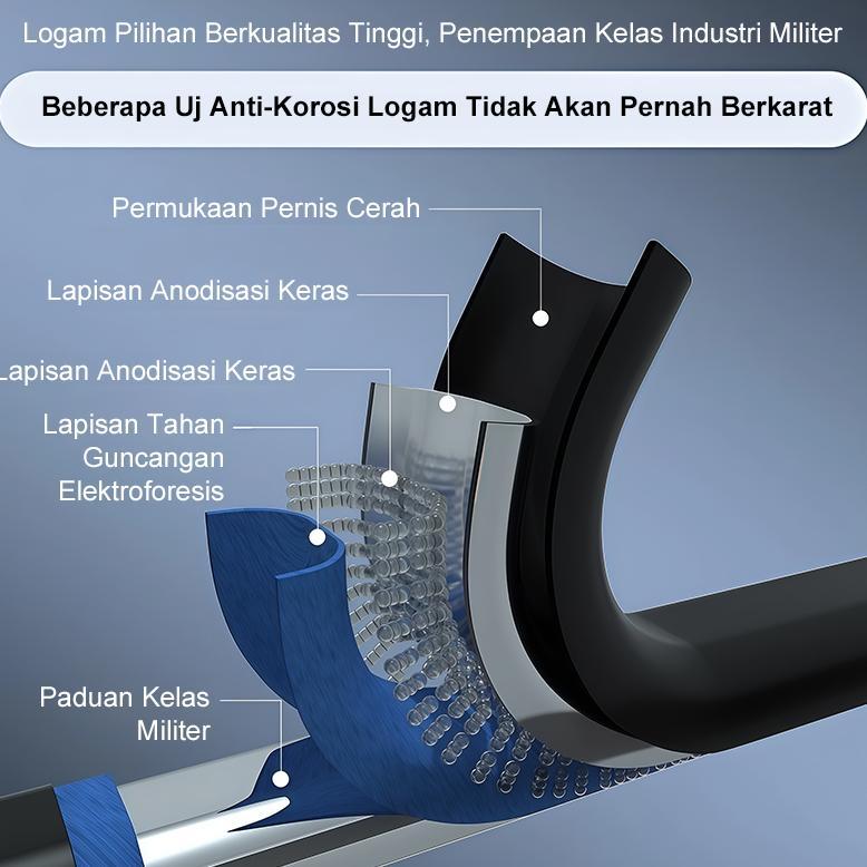 Tangga Tangga lipat aluminium Dilapisi bubuk premium tangga lipat aluminium tangga lipat tangga