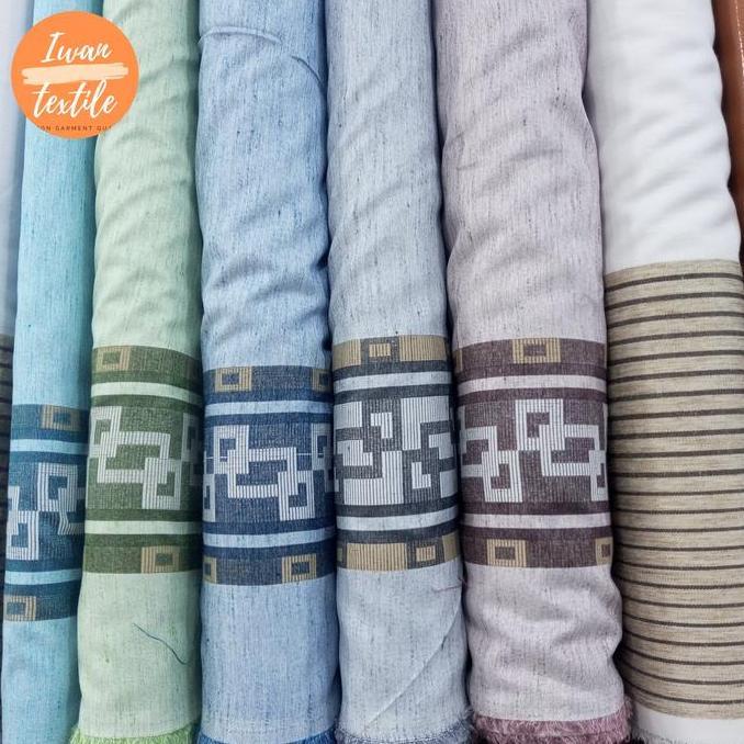 Nahen- Kain Katun / Bahan Kemeja, Koko / Bahan Motif Pinggir