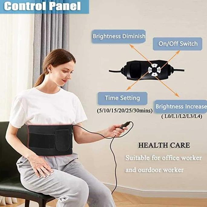Alat Terapi 120LED Inframerah untuk Pinggang Otot Diet Perut Punggung Cedera Anti Pegal Therapy Pera