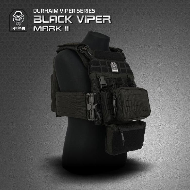 BODY VEST DURHAIM BLACK VIPER TERBARU ORIGINAL