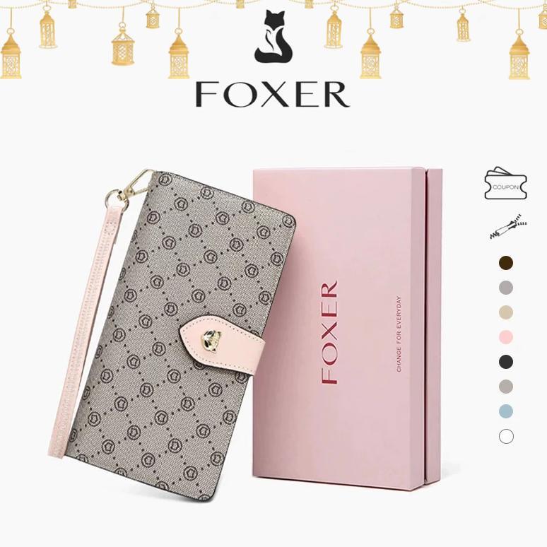 original foxer dompet wanita dompet panjang wanita dompet koin