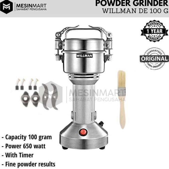 Mesin Giling Bumbu Rempah/ Penepung/ Spice Herb Grinder/Coffee Grinder Miller DE100G