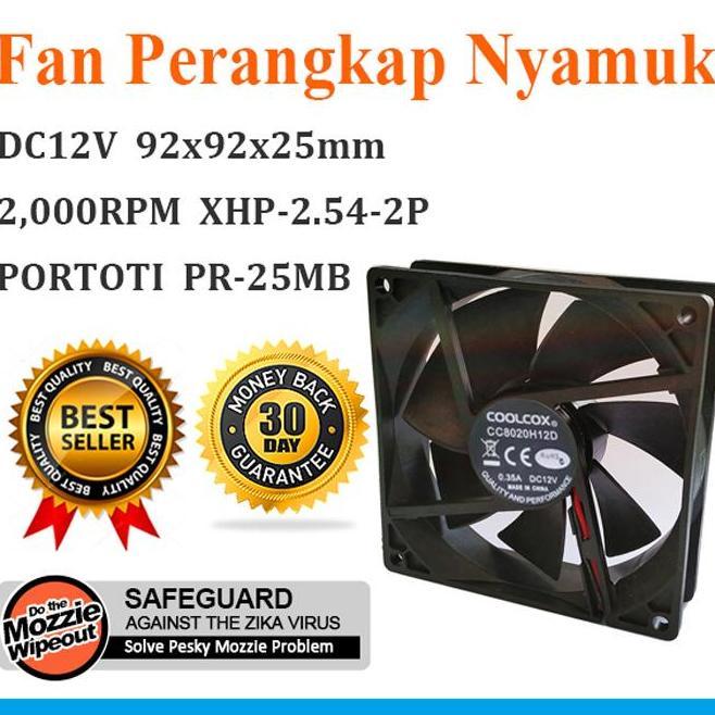 Perangkap Nyamuk Portoti Pr25Mb Dc Fan 9225