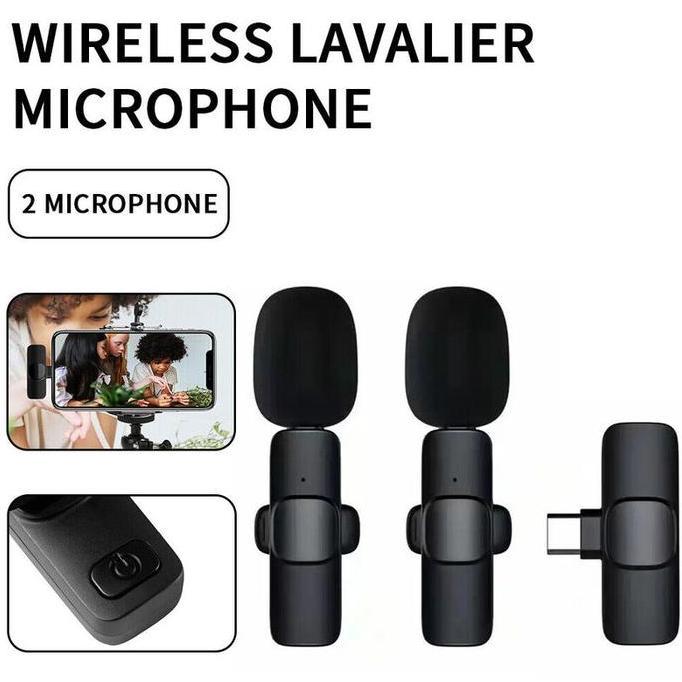 Microphone Wireless Mic Clip On YouTube Wireless USB / Mic YouTuber Bluetooth Mikrofon