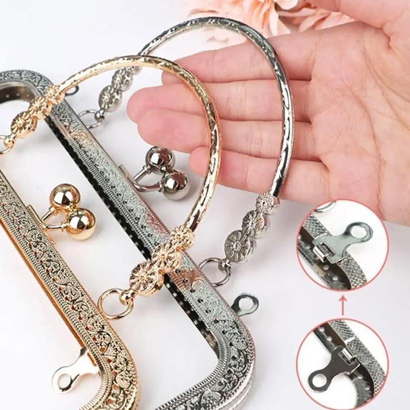 PROMO TERBARU Handle Tas Rajut  Kerangka Tas Rajut Pegangan Tas Handle Frame Tas Behel 20cm Utk Clut