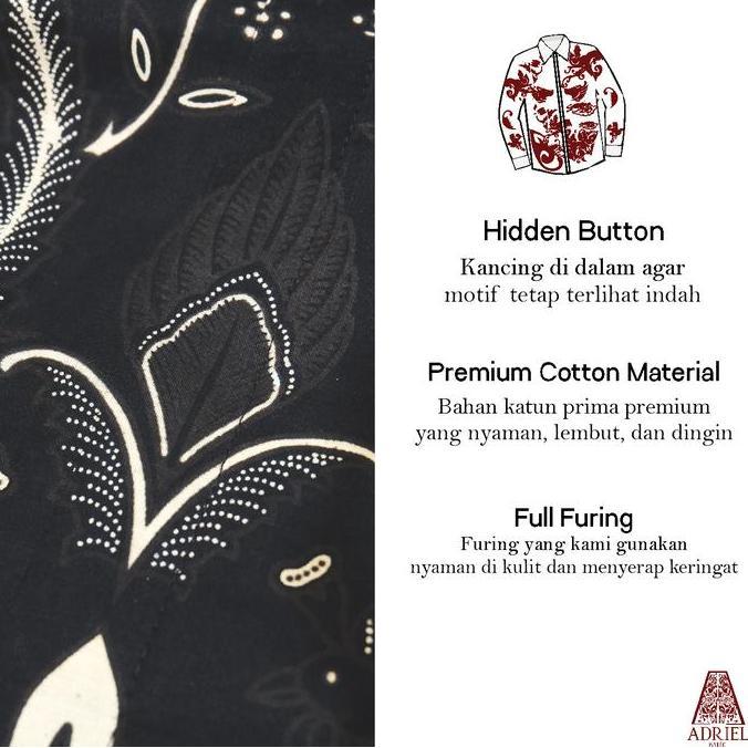 MURAH LEBAY RAYENDRA KEMEJA/TUNIK BATIK TULIS PREMIUM - Batik Premium Solo Lengan Panjang Reguler Fi