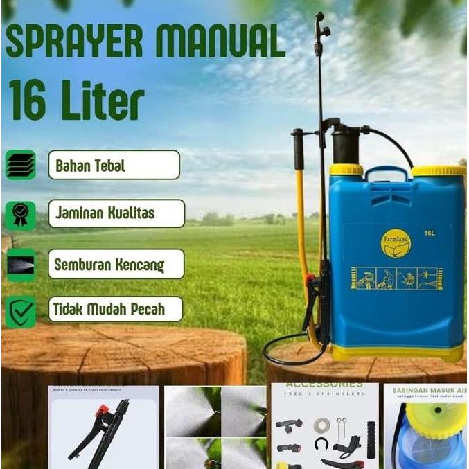 Termurah Sprayer Manual 16 Liter /  Pompa Manual 16 Liter / Semprotan Tanaman Manual 16 Liter Tangki